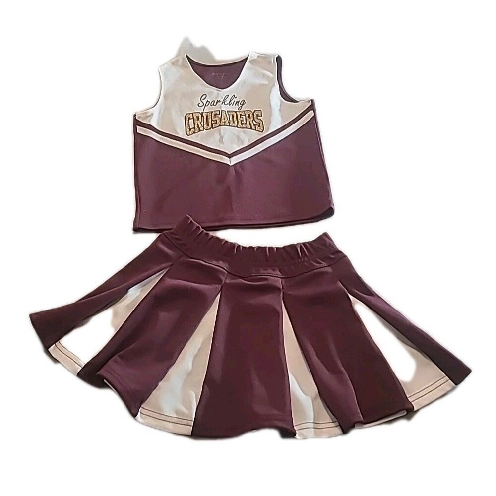 Sparking Crusader Girls Cheerleader Outfit Med  Augusta Sportswear maroon